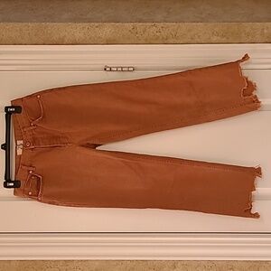 We The Free Free People Raw Hem Ankle Jeans Sienna 25